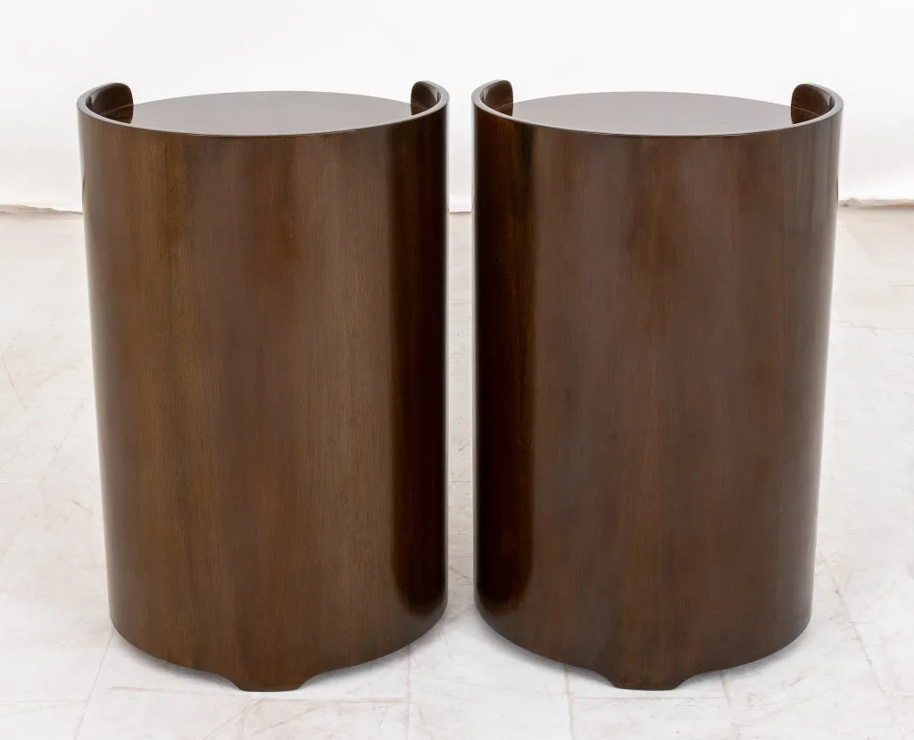 Luigi Dominioni Pair of "Casaccia" Oval Cabinets