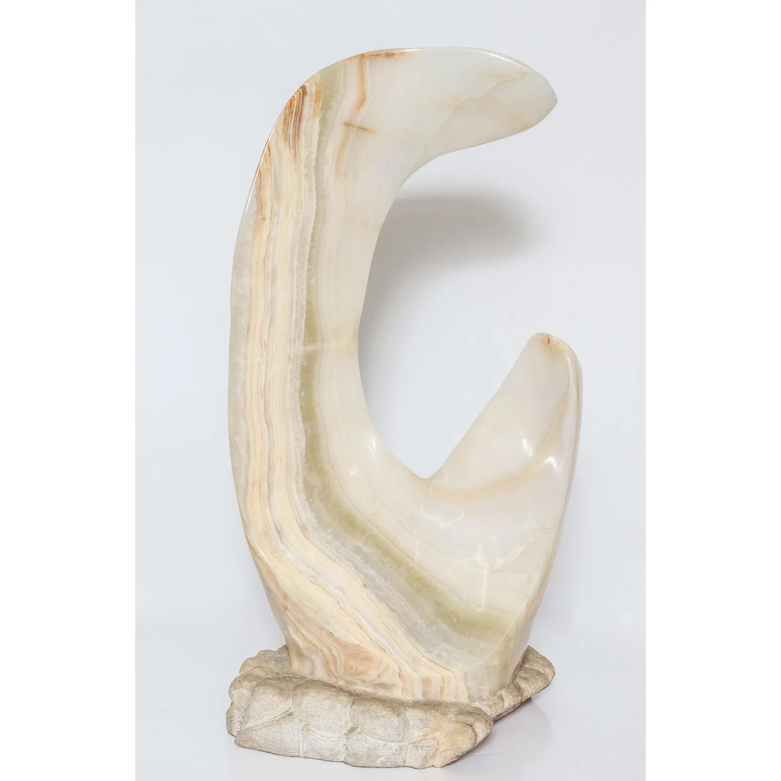 Mario Guti Mid-Century Modern Carved Onyx Biomorphic Sculpture