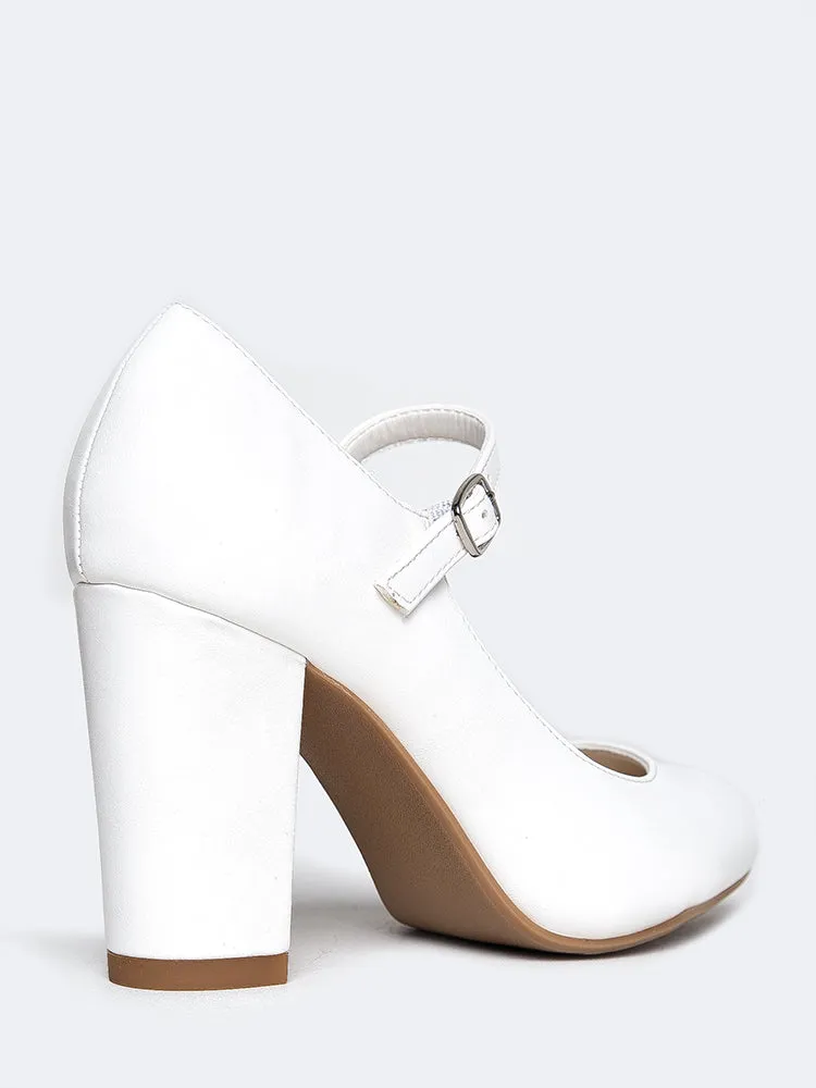 Mary Jane Round Toe Heel