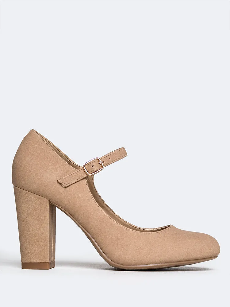 Mary Jane Round Toe Heel