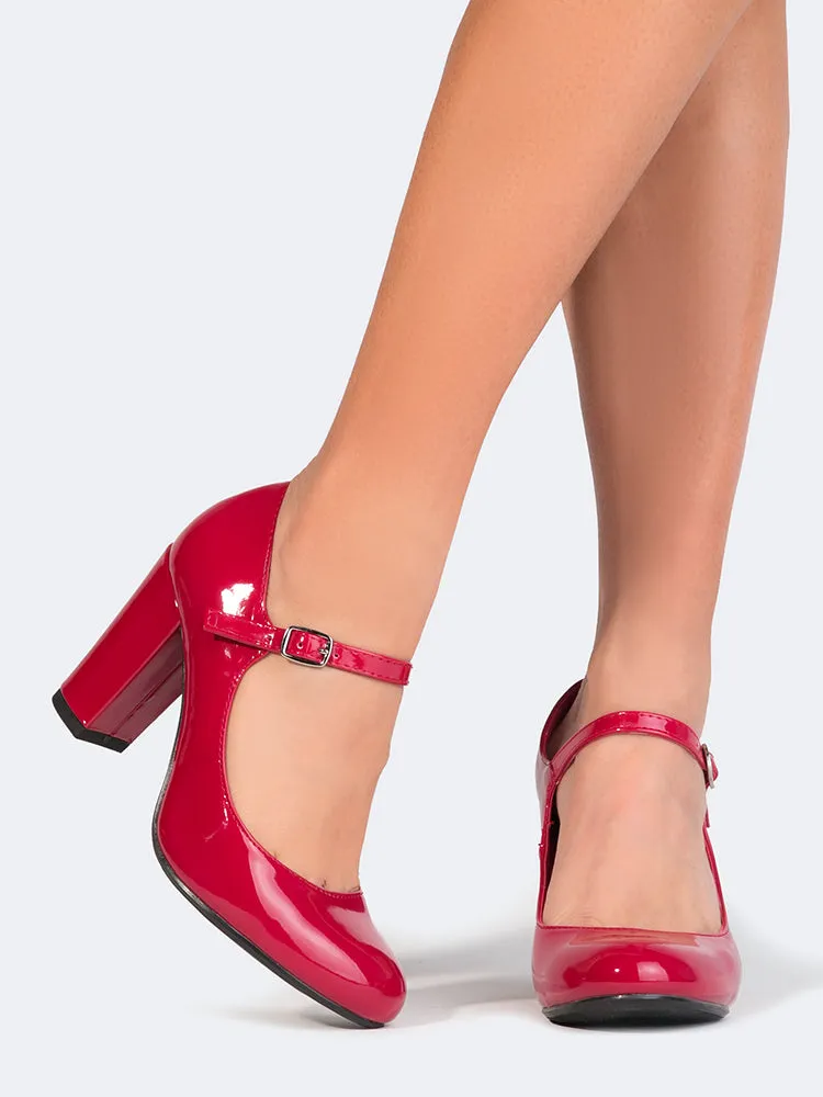 Mary Jane Round Toe Heel