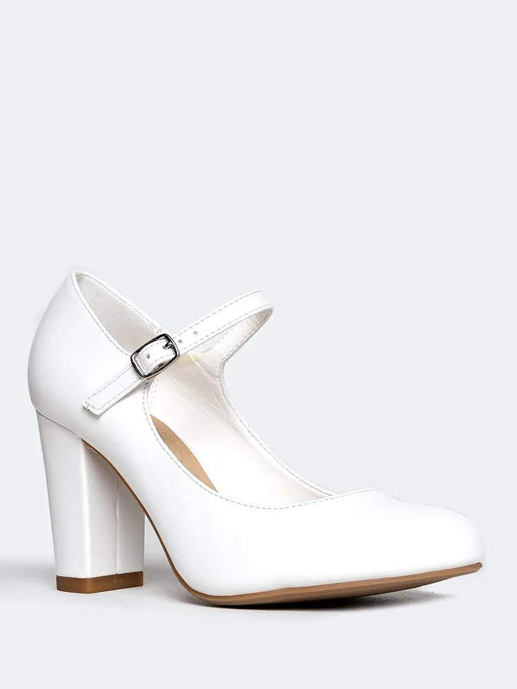 Mary Jane Round Toe Heel