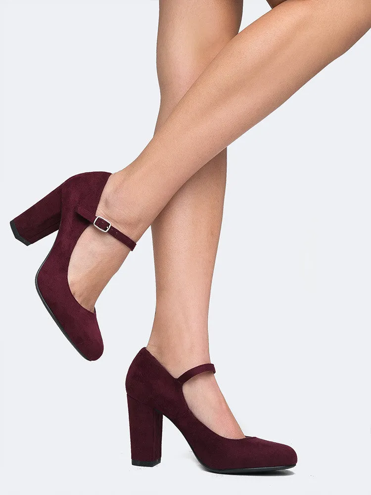 Mary Jane Round Toe Heel