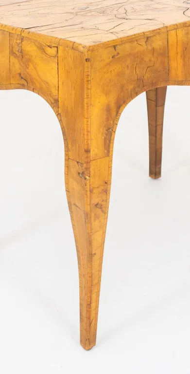 Mid-Century Italian Olivewood Veneered Table, 1960