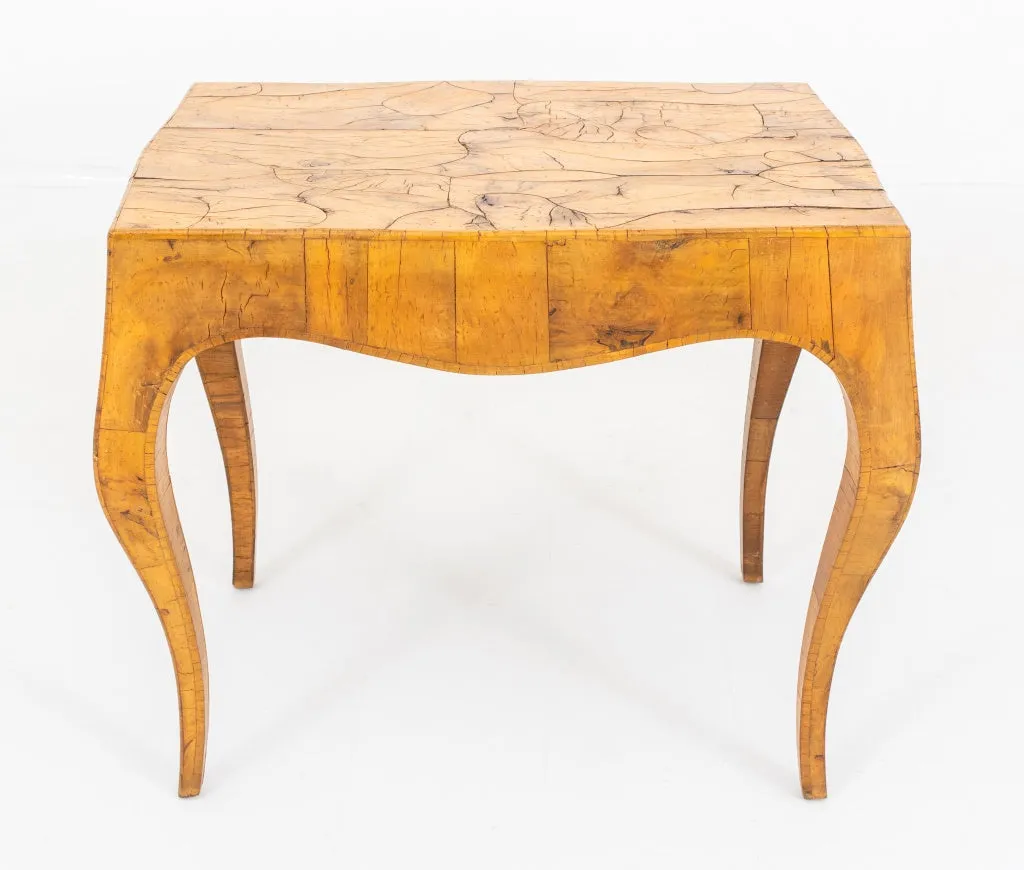 Mid-Century Italian Olivewood Veneered Table, 1960