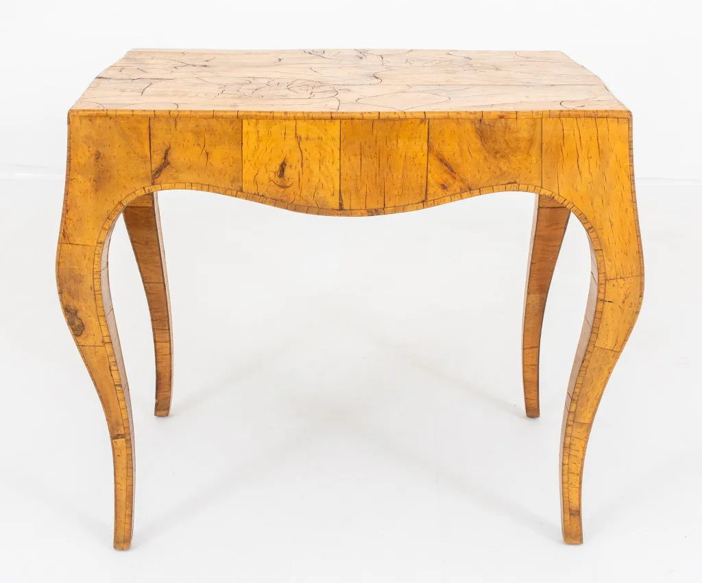 Mid-Century Italian Olivewood Veneered Table, 1960