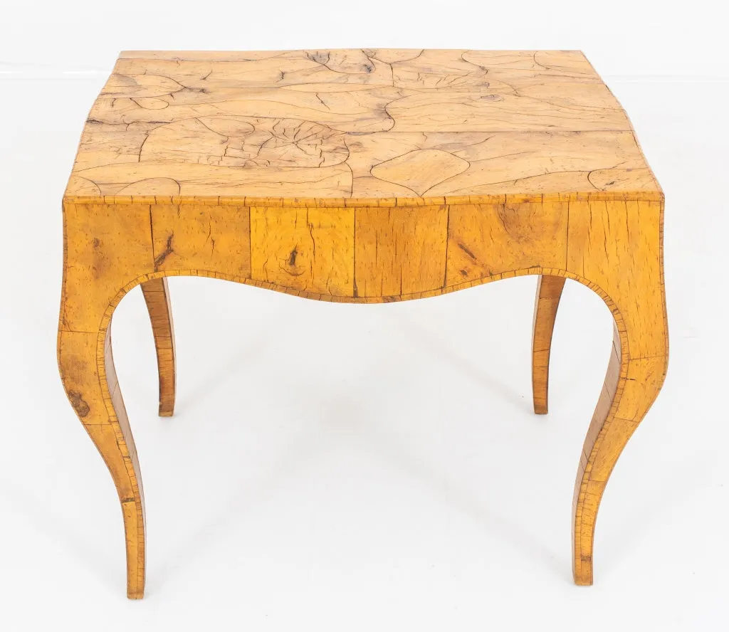 Mid-Century Italian Olivewood Veneered Table, 1960