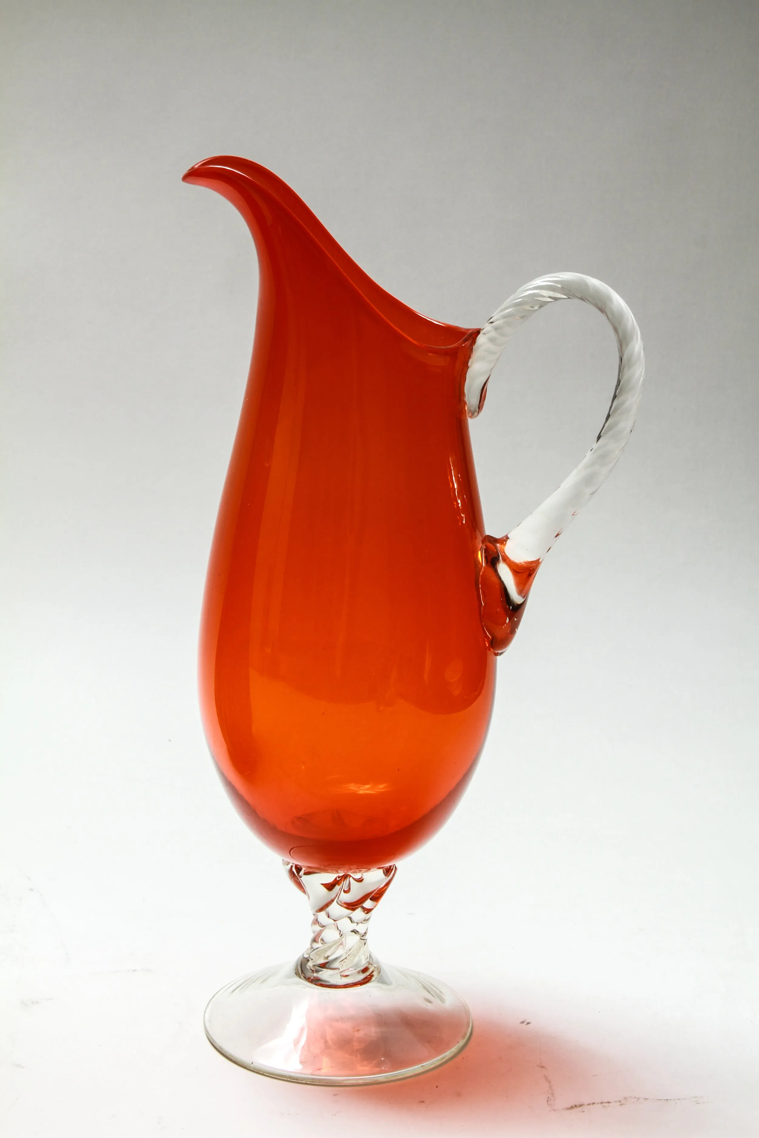 Mid-Century Modern Art Glass Pitcher