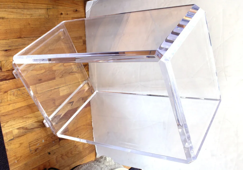 Mid-Century Modern Lucite Display Pedestal