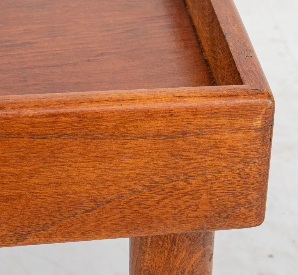 Mid-Century Small Walnut Low Coffee Table