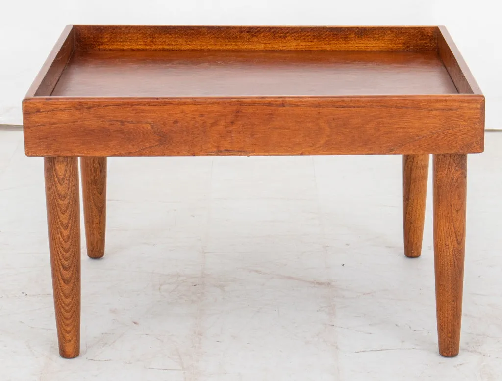 Mid-Century Small Walnut Low Coffee Table