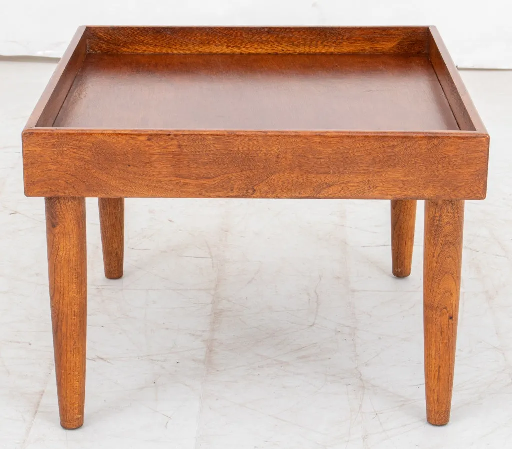 Mid-Century Small Walnut Low Coffee Table