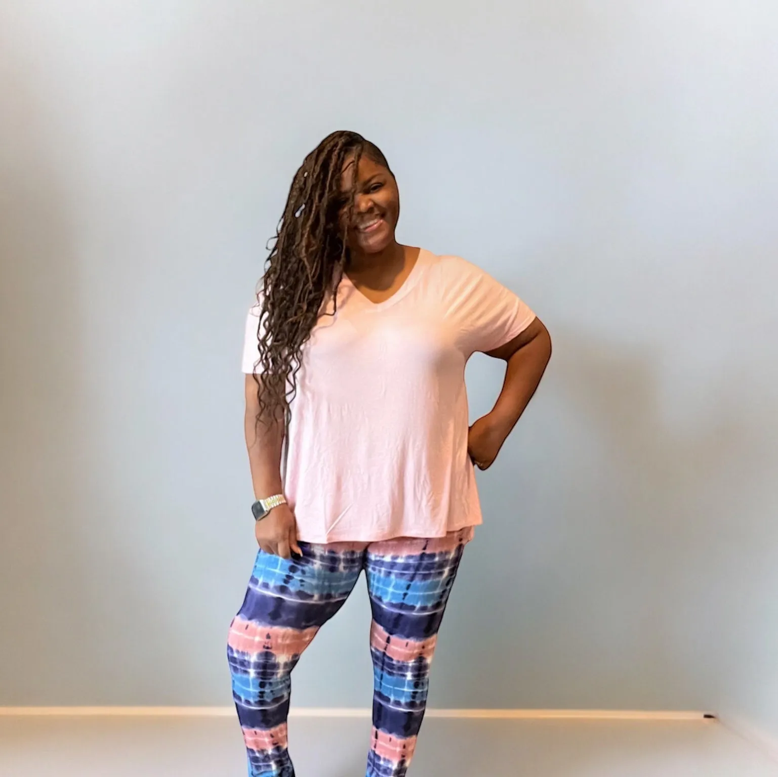 Mina Plus Size Tie Dye Legging Set