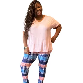 Mina Plus Size Tie Dye Legging Set