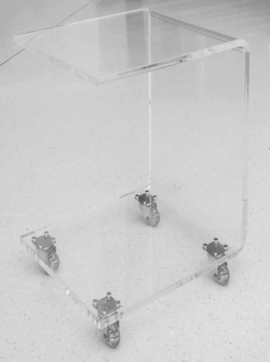 Modern Clear Acrylic End Table