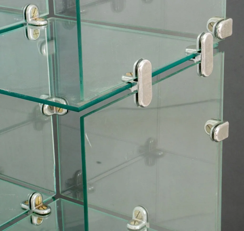 Modern Glass Cube Display Case