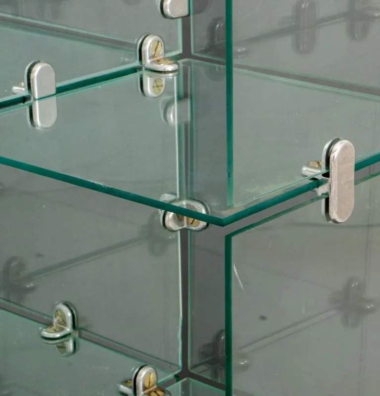 Modern Glass Cube Display Case