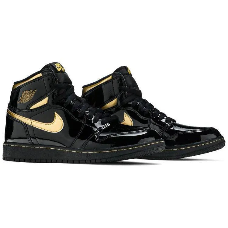 Nike Air Jordan 1 Retro High OG GS 'Black Metallic Gold'