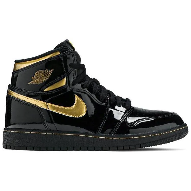 Nike Air Jordan 1 Retro High OG GS 'Black Metallic Gold'