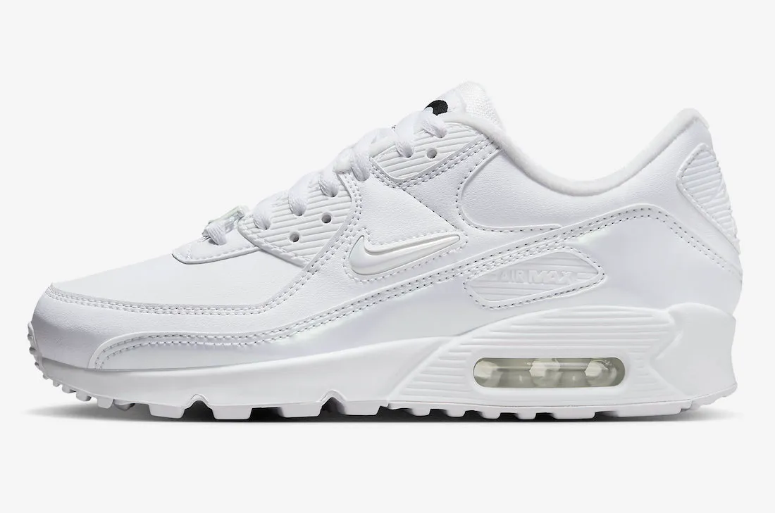 Nike Women's Air Max 90 SE Just Do It Shoes - All White