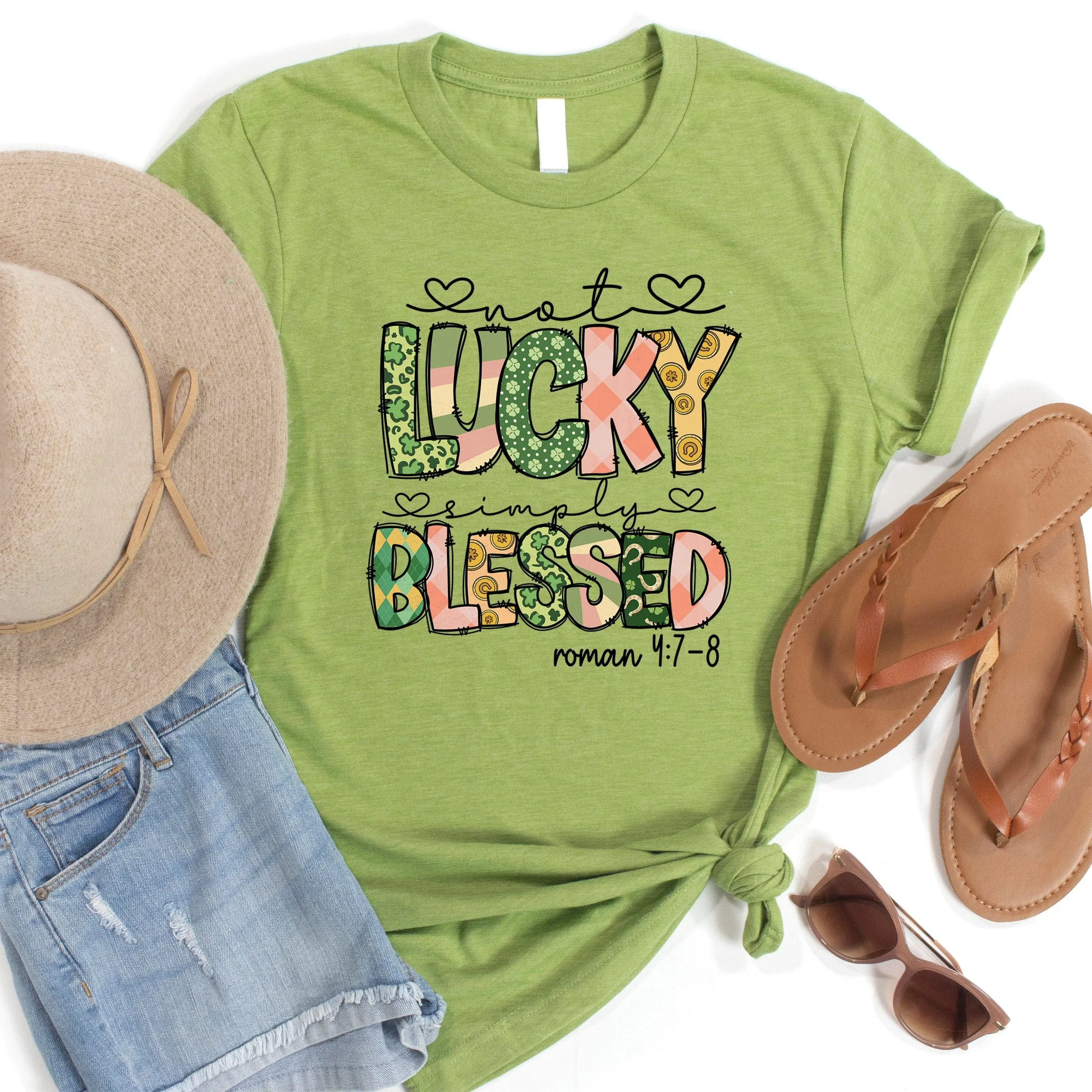 *Oops!  Typo Special*  Not Lucky Simply Blessed Tee