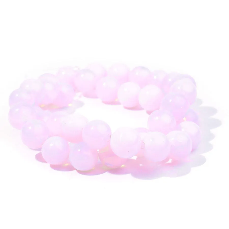 Opalite Pink (Synthetic) 10mm Round - Limited Editions - 15-16 inch