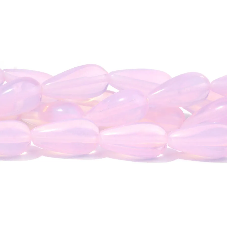 Opalite Pink (Synthetic) 10X20mm Teardrop - Limited Editions - 15-16 inch