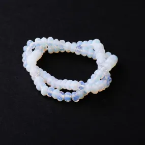 Opalite (Synthetic) 5X8mm Faceted Rondelle - Limited Editions - 15-16 inch