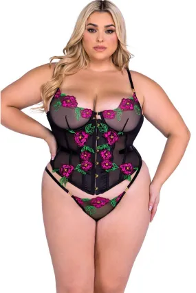 Peony Corset Set Plus Size