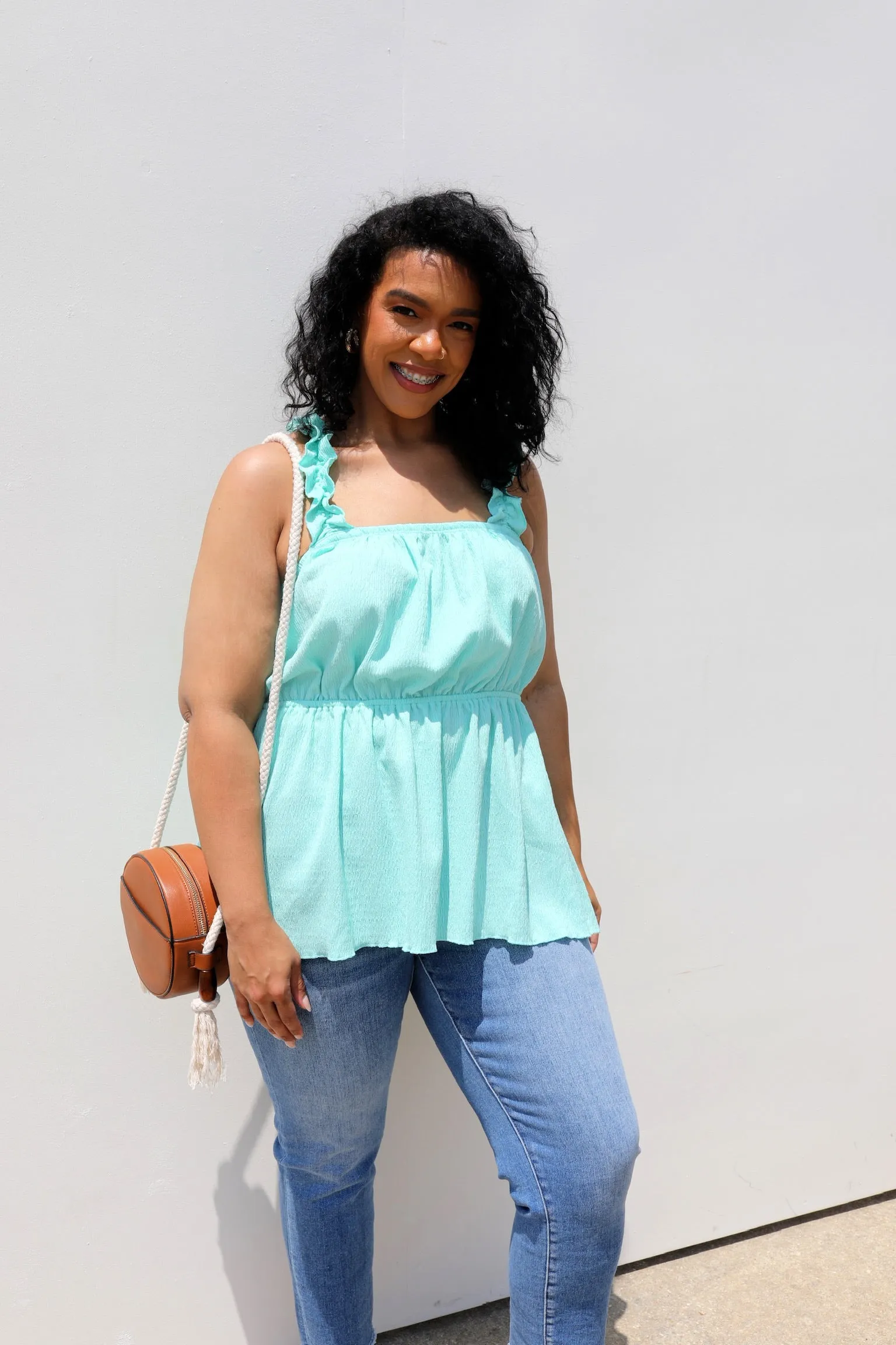 PLUS SIZE Alice Ruffle Tank Top