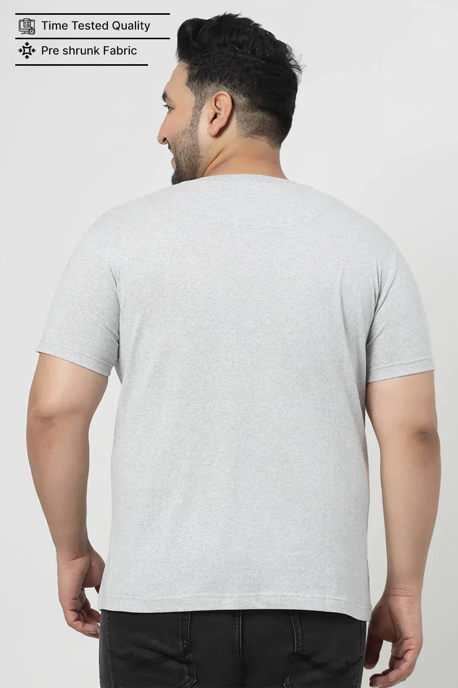 Plus Size - Light Grey - Classic Crew