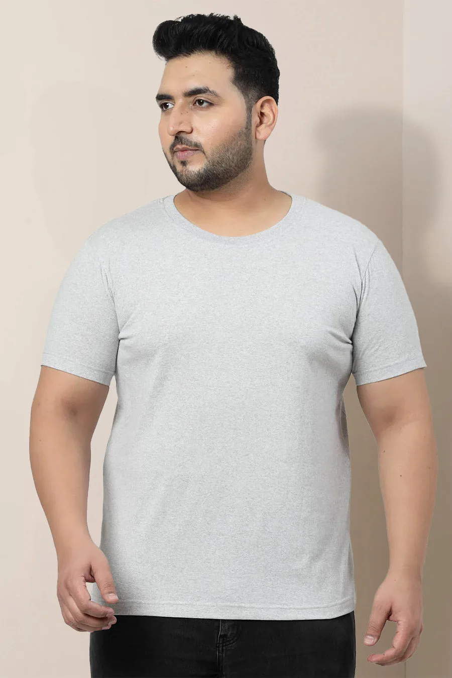 Plus Size - Light Grey - Classic Crew