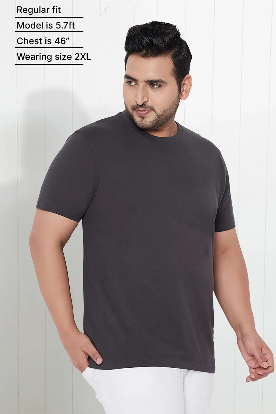 Plus Size - Smoky Grey - Classic Crew