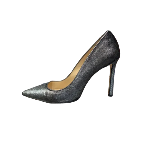 Prada silver velvet Pumps 38.5