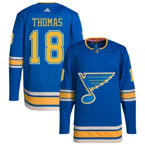 Robert Thomas St. Louis Blues adidas Alternate Authentic Pro Jersey - Blue