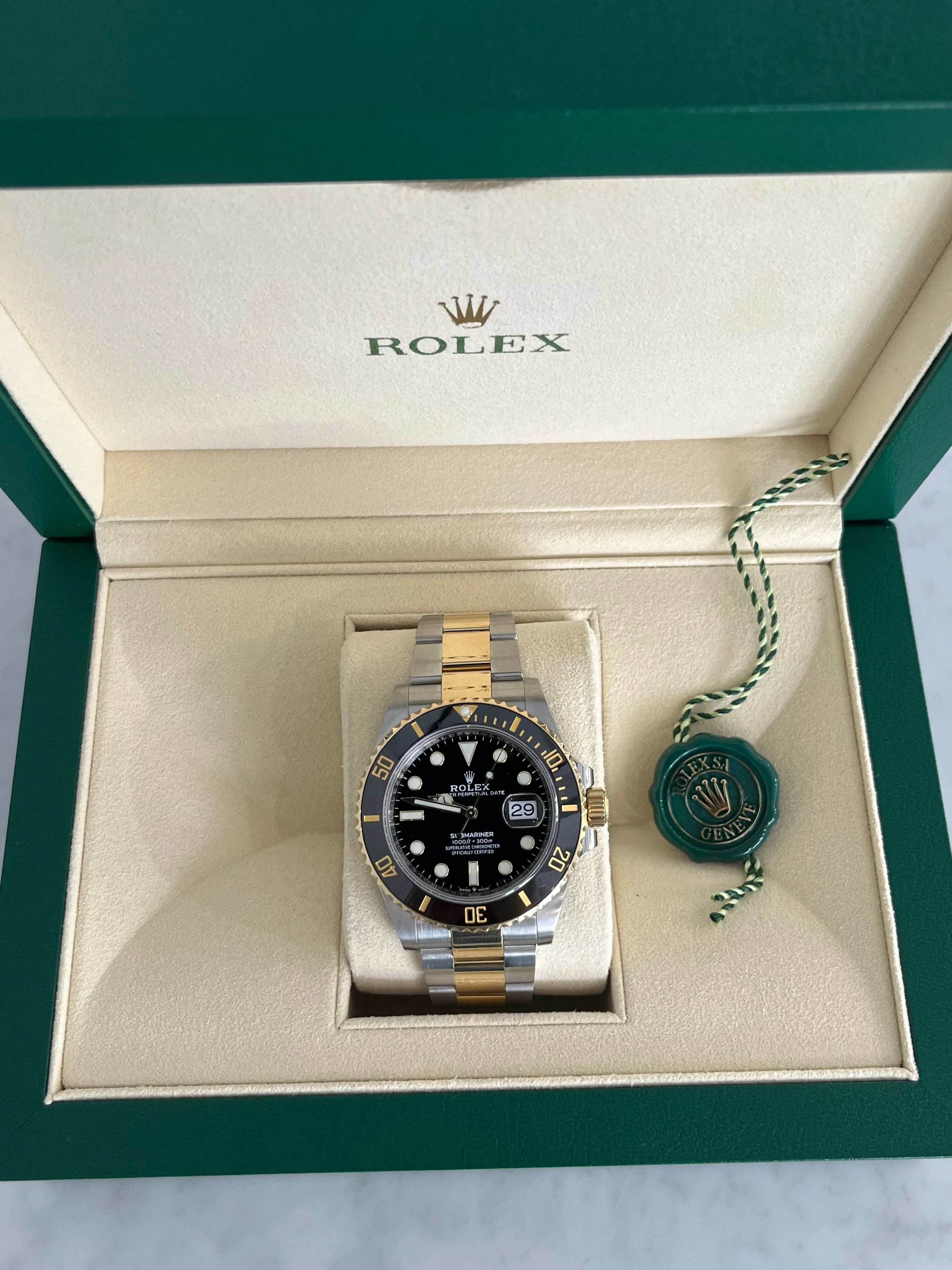 Rolex Submariner Two Tone Black Dial 126613LN