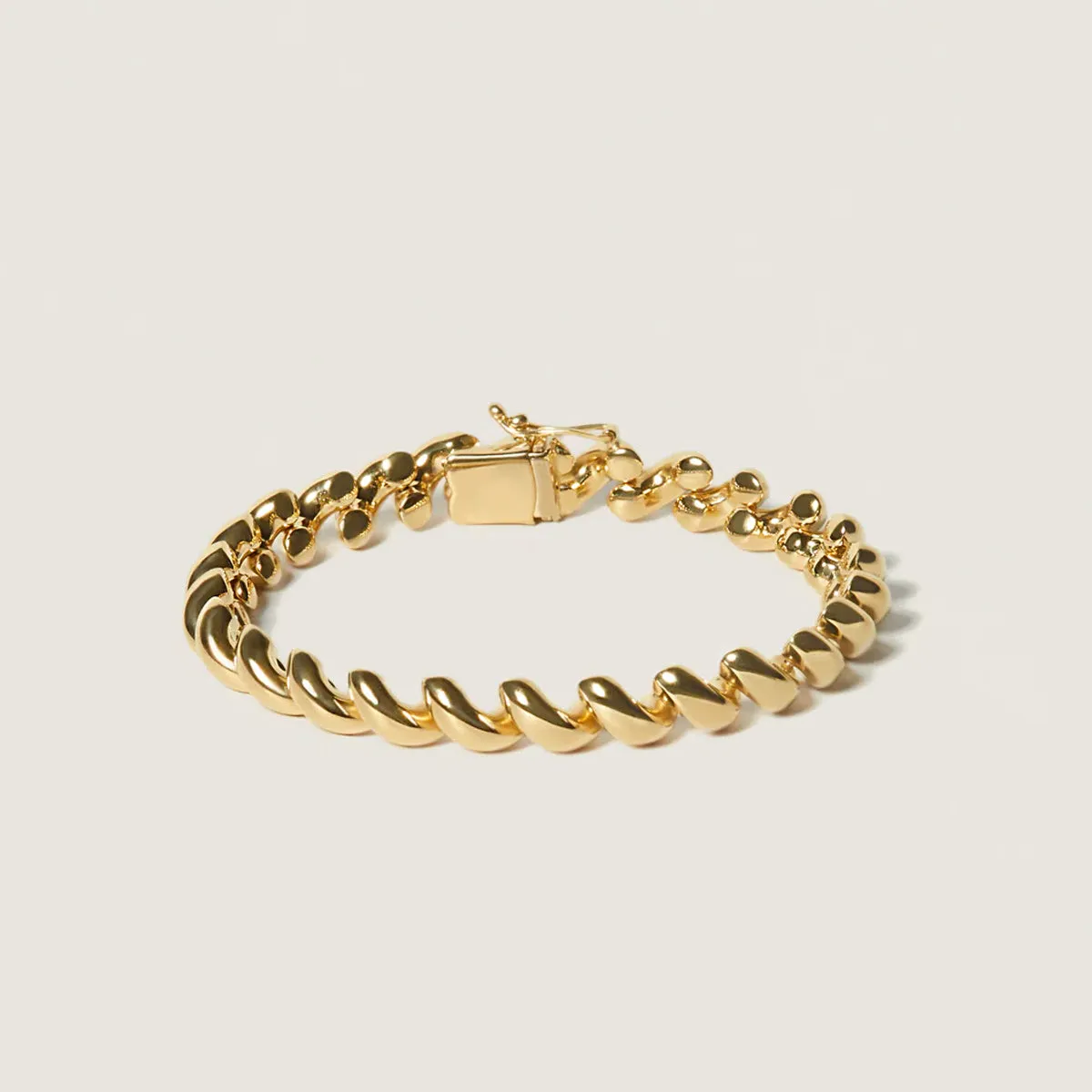 Royal Twist Bracelet in 14K Gold over Sterling Silver