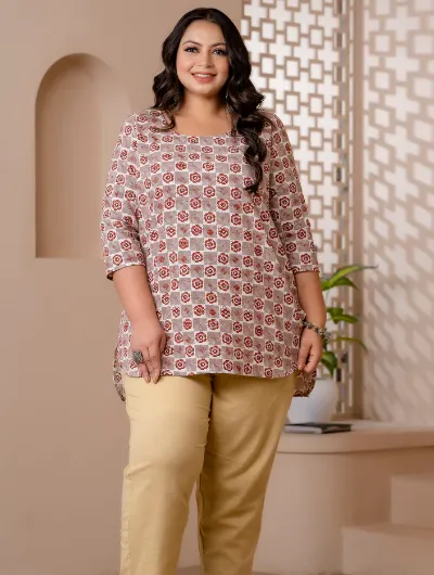 Short Plus Size Kurti Tunic UK Next Day