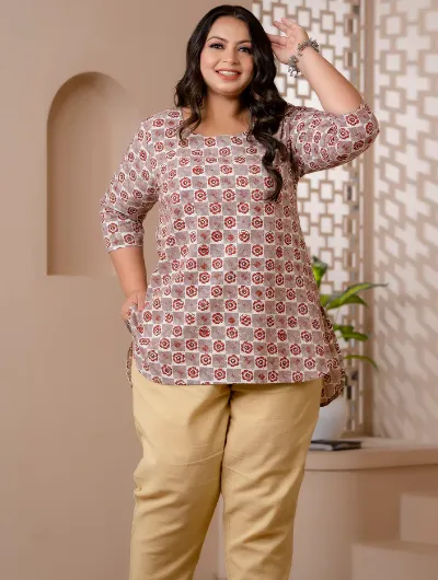 Short Plus Size Kurti Tunic UK Next Day