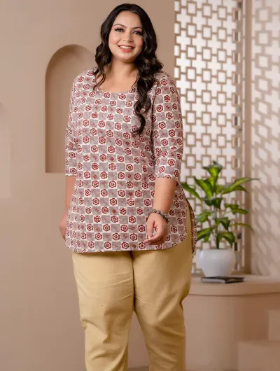 Short Plus Size Kurti Tunic UK Next Day