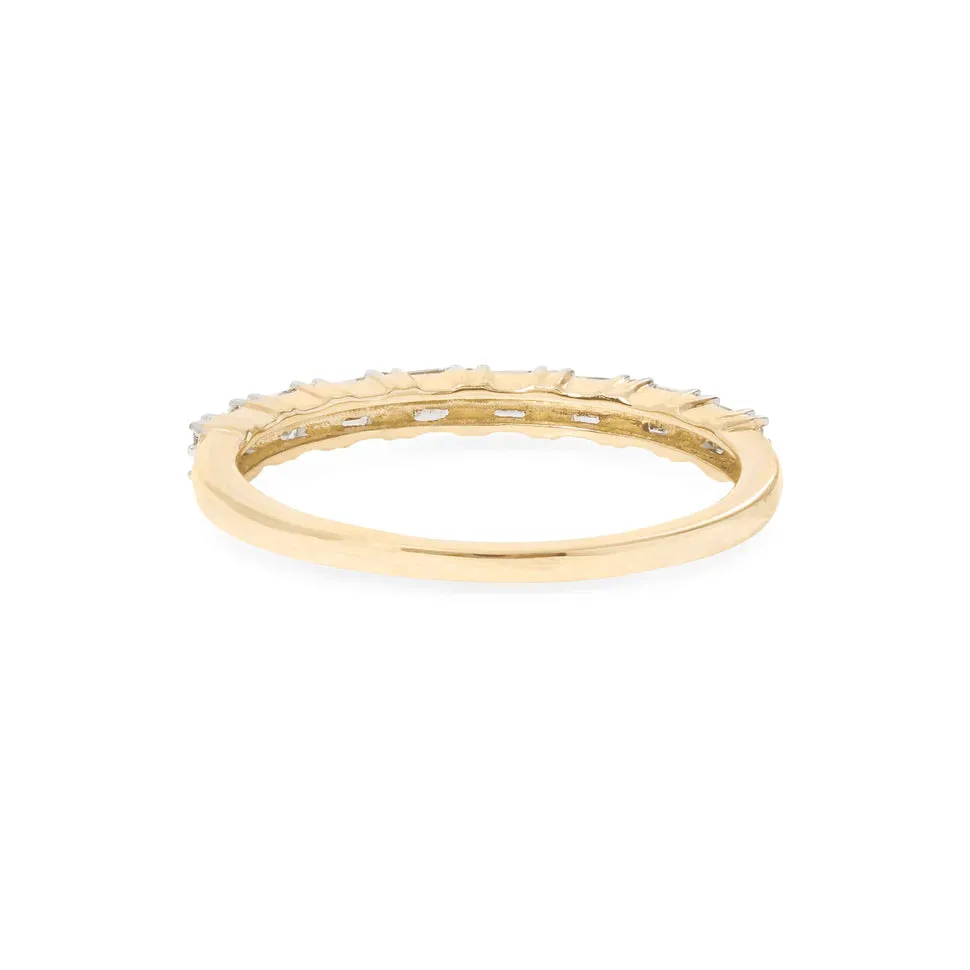 Stackable Baguette Ring in 14k Gold over Sterling Silver