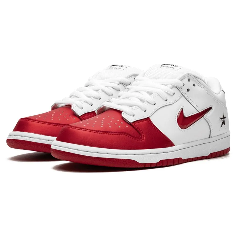 Supreme x Nike SB Dunk Low Red White