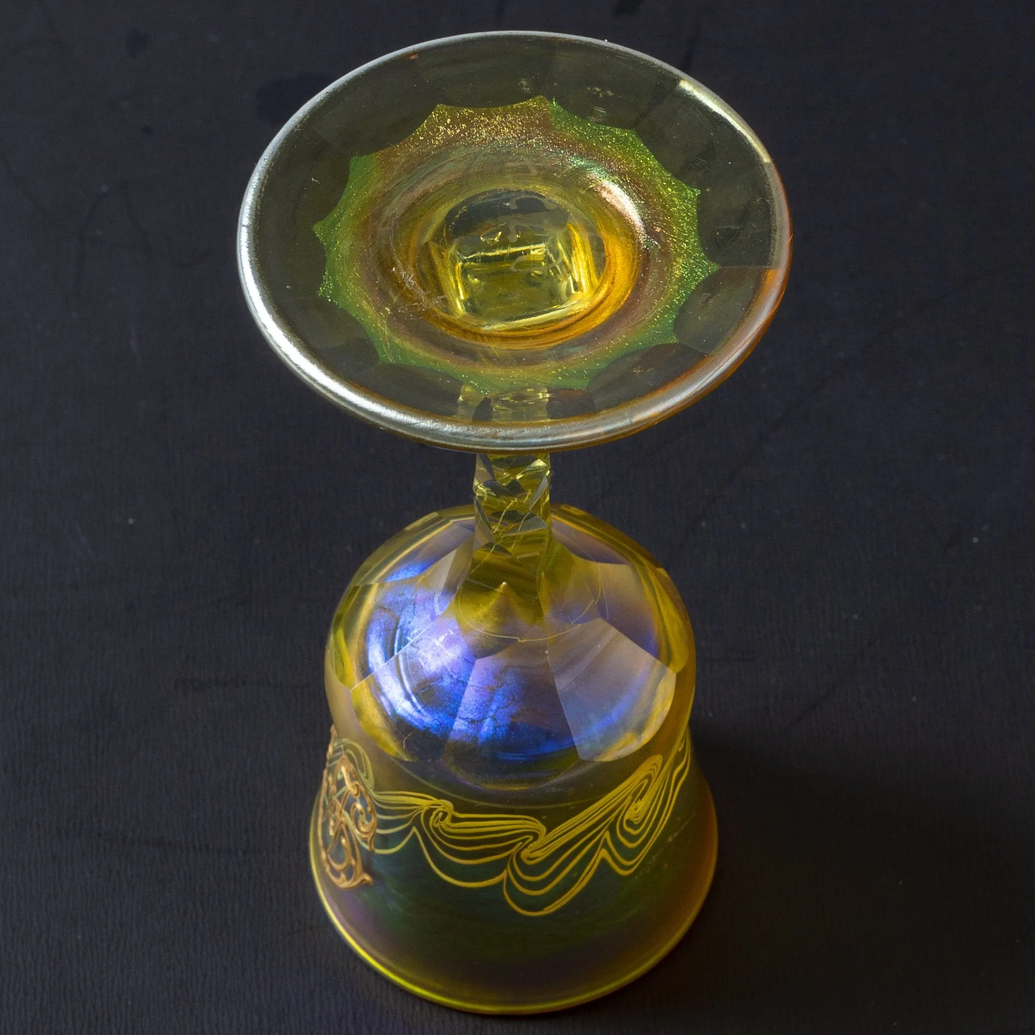 Tiffany Studios New York Set of Favrile Glass Cups and Cordials