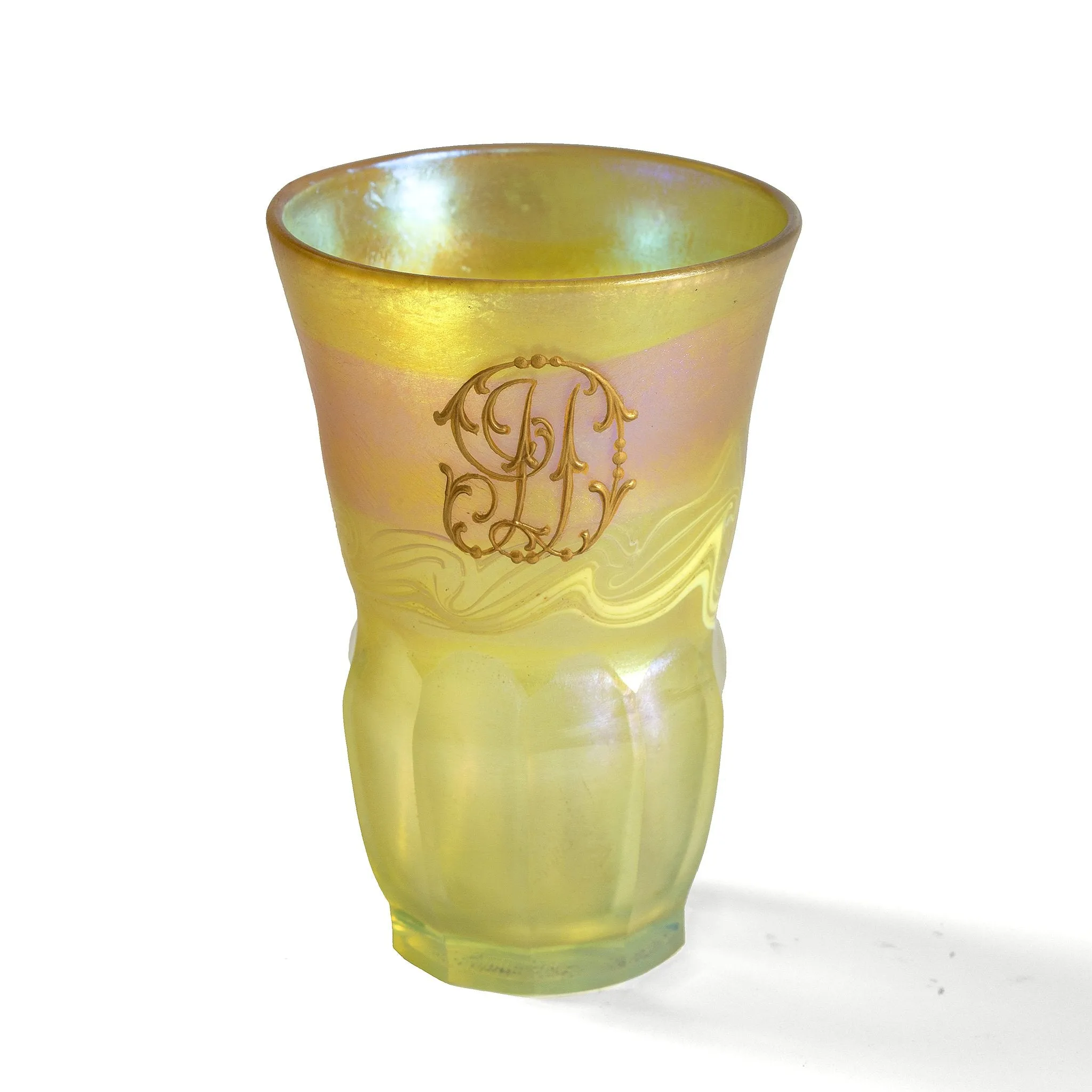 Tiffany Studios New York Set of Favrile Glass Cups and Cordials